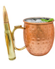 The Full Metal Mule - Moscow Mule Mug With A Real Bullet Handle, 18 oz