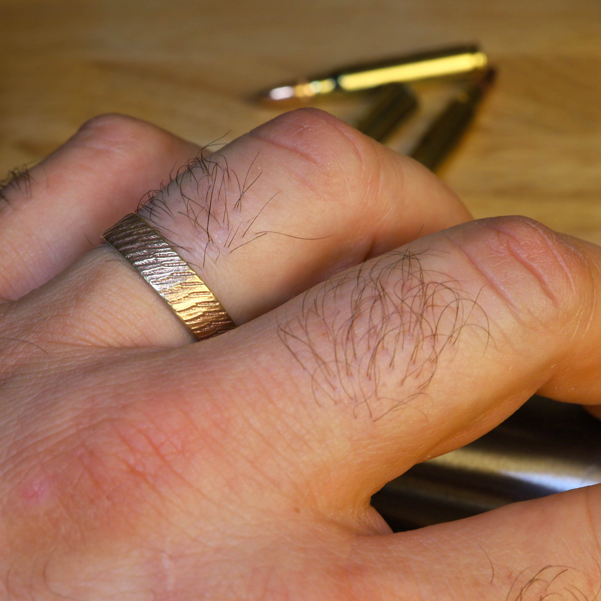 Real Bullet Mens Wedding Band / Ring