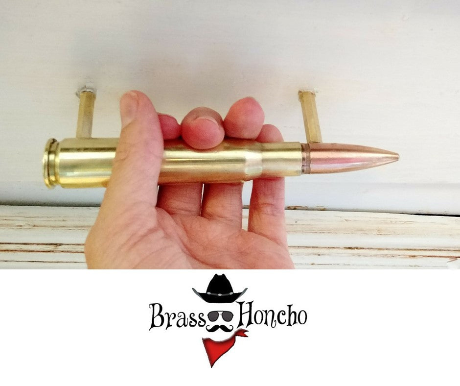 50 cal BMG Bullet Drawer Pull Handle, Man Cave Drawer Pulls